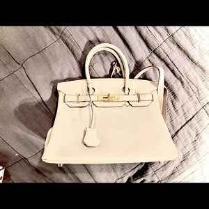 House of Hello “birkin” bag in soft grey